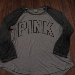 VS Pink baseball top Large